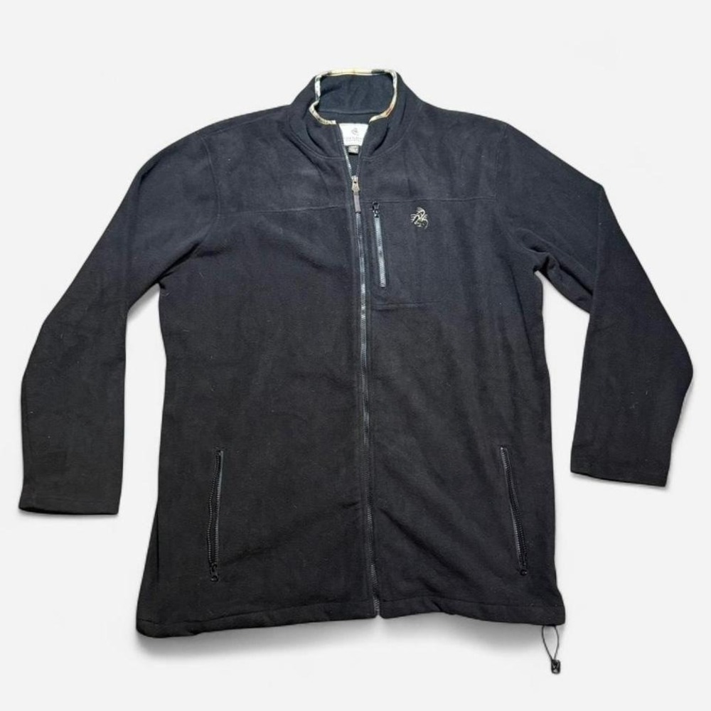 Legendary Whitetails Black Fleece Camo Full Zip Size‎ 3XLT